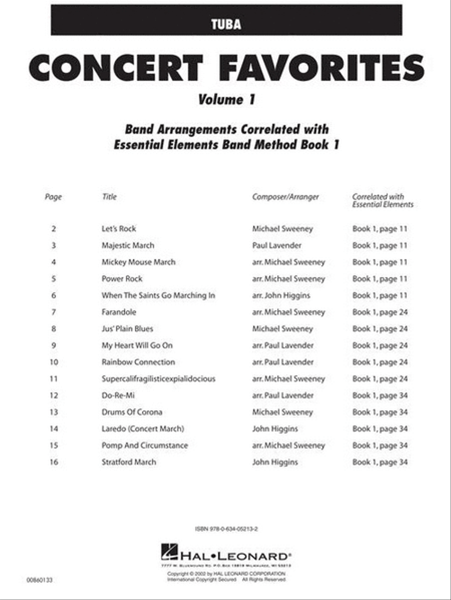 Concert Favorites Vol. 1 – Tuba Concert Band Methods scores gallery preview page 3