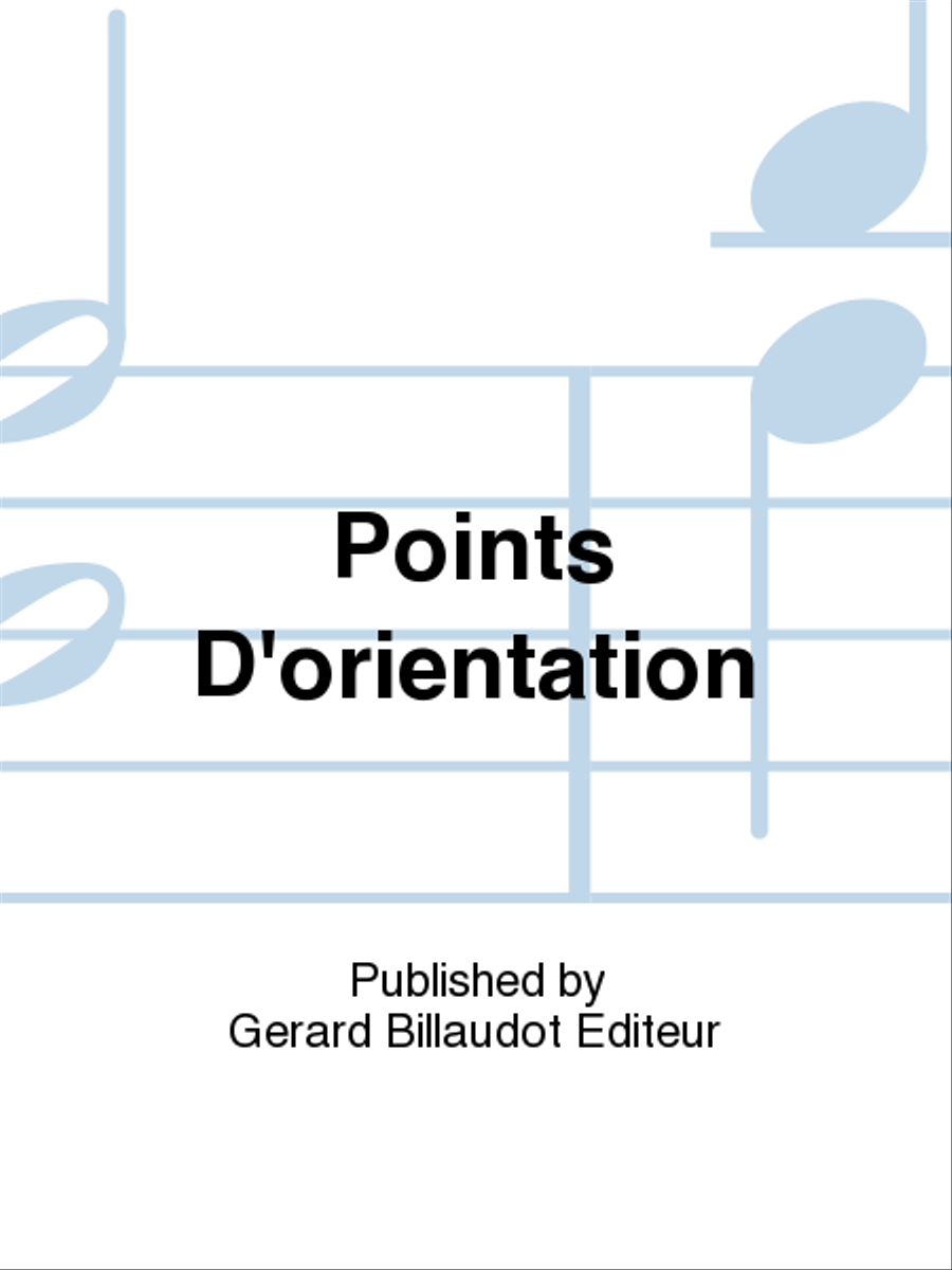 Points d'orientation Points d'orientation Piano Solo scores gallery preview page 1