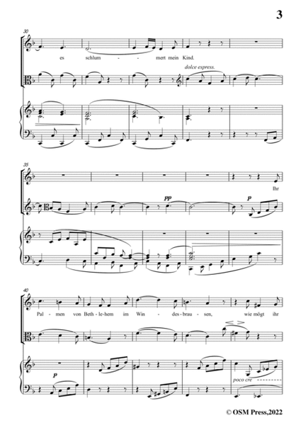 Brahms-Geistliches Wiegenlied,from 2 Gesange,Op.91 No.2,in F Major,for Voice&Piano