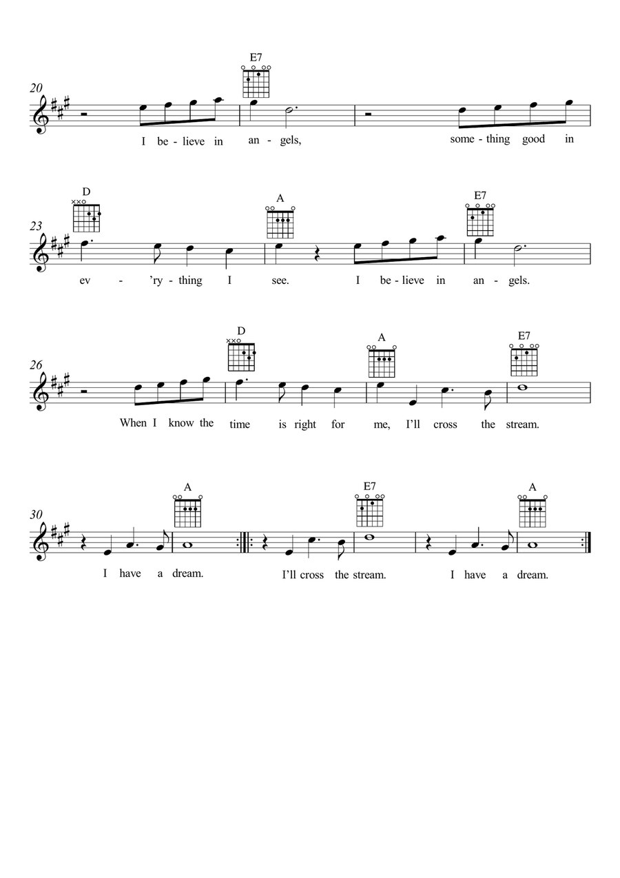 I Have A Dream Acoustic Guitar scores gallery preview page 2