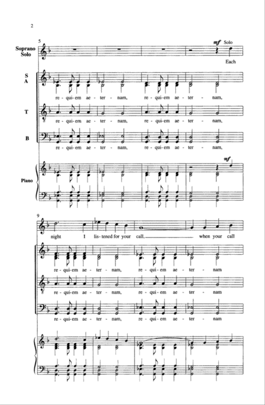 Requiem 4-Part scores gallery preview page 6