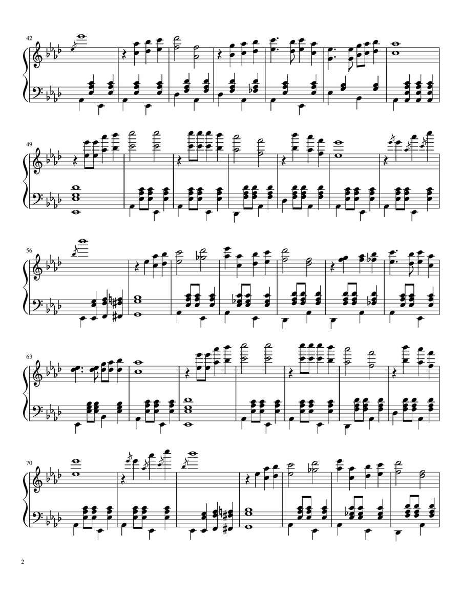 God Sent His Son God Sent His Son Piano Solo scores gallery preview page 2