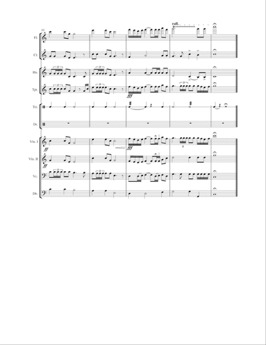 Trumpet Fanfare - Entr'acte from the musical John Paul Jones (complete performance materials) Concert Band scores gallery preview page 5