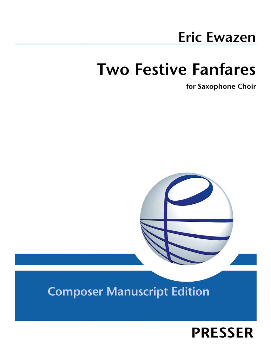 Two Festive Fanfares Saxophone Quartet scores gallery preview page 1