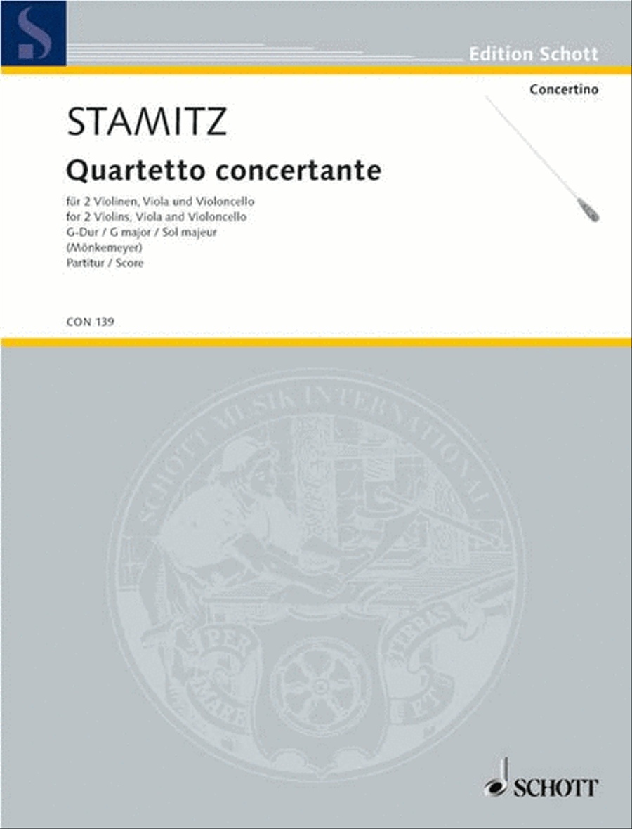Quartet concertante G Major String Quartet scores gallery preview page 1
