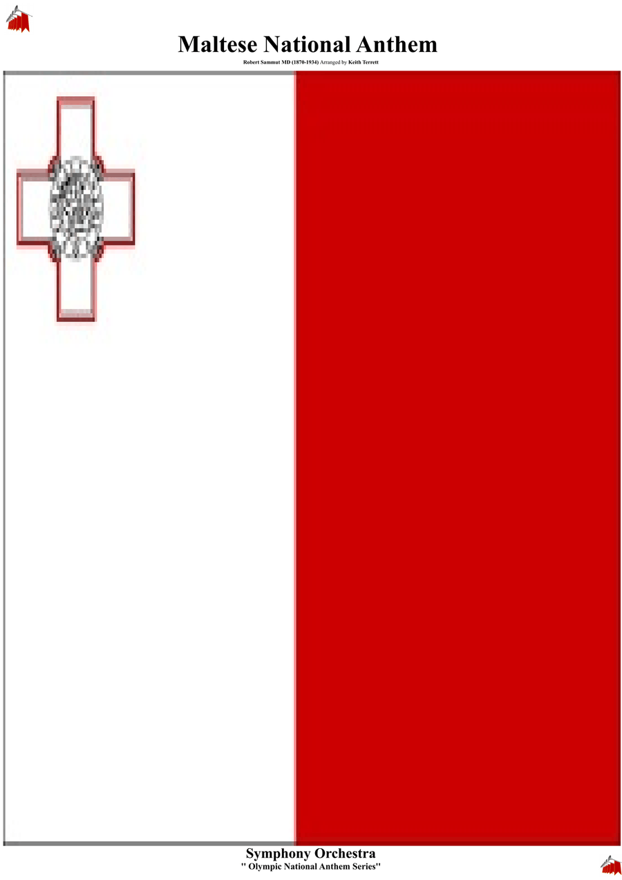 Maltese National Anthem for Symphony Orchestra (Olympic National Anthem Series) Full Orchestra scores gallery preview page 1