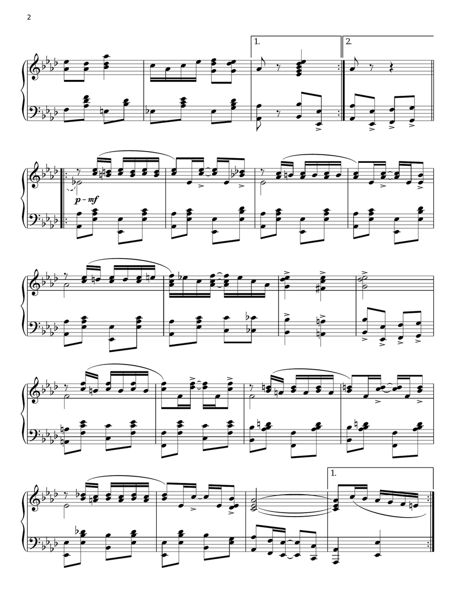 The Thriller Rag The Thriller Rag Piano Solo scores gallery preview page 2