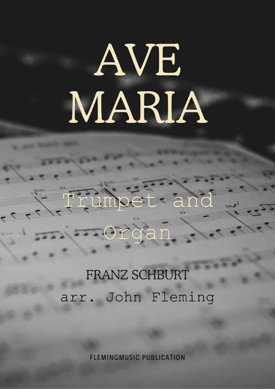 Ave Maria (for Trumpet and Organ) Trumpet Duet scores gallery preview page 1