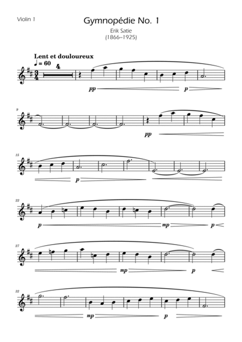 Gymnopedie No. 1 - String Trio image number null