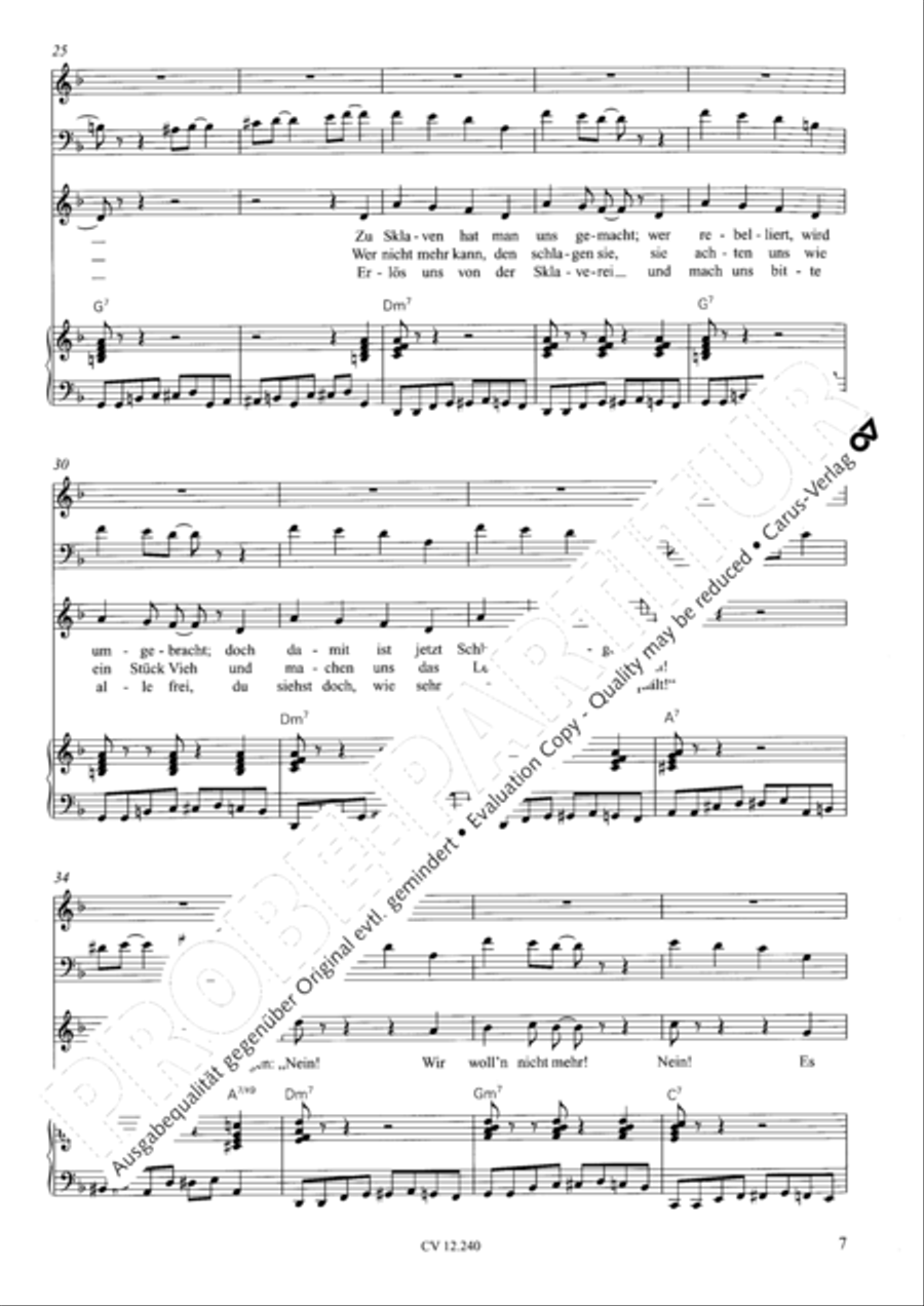 Israel in Agypten Children's Choir scores gallery preview page 8