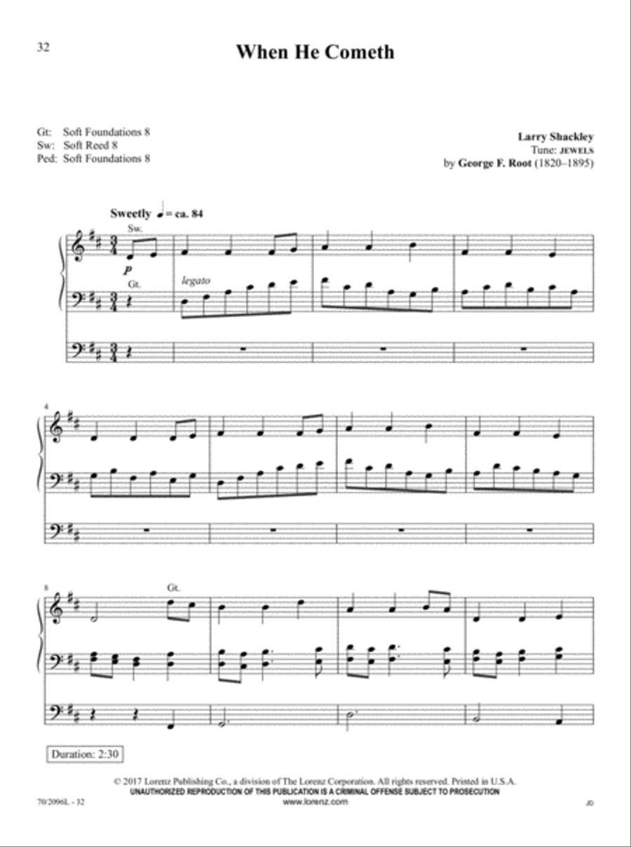 The Organist's Library, Vol. 63 Organ Solo scores gallery preview page 11