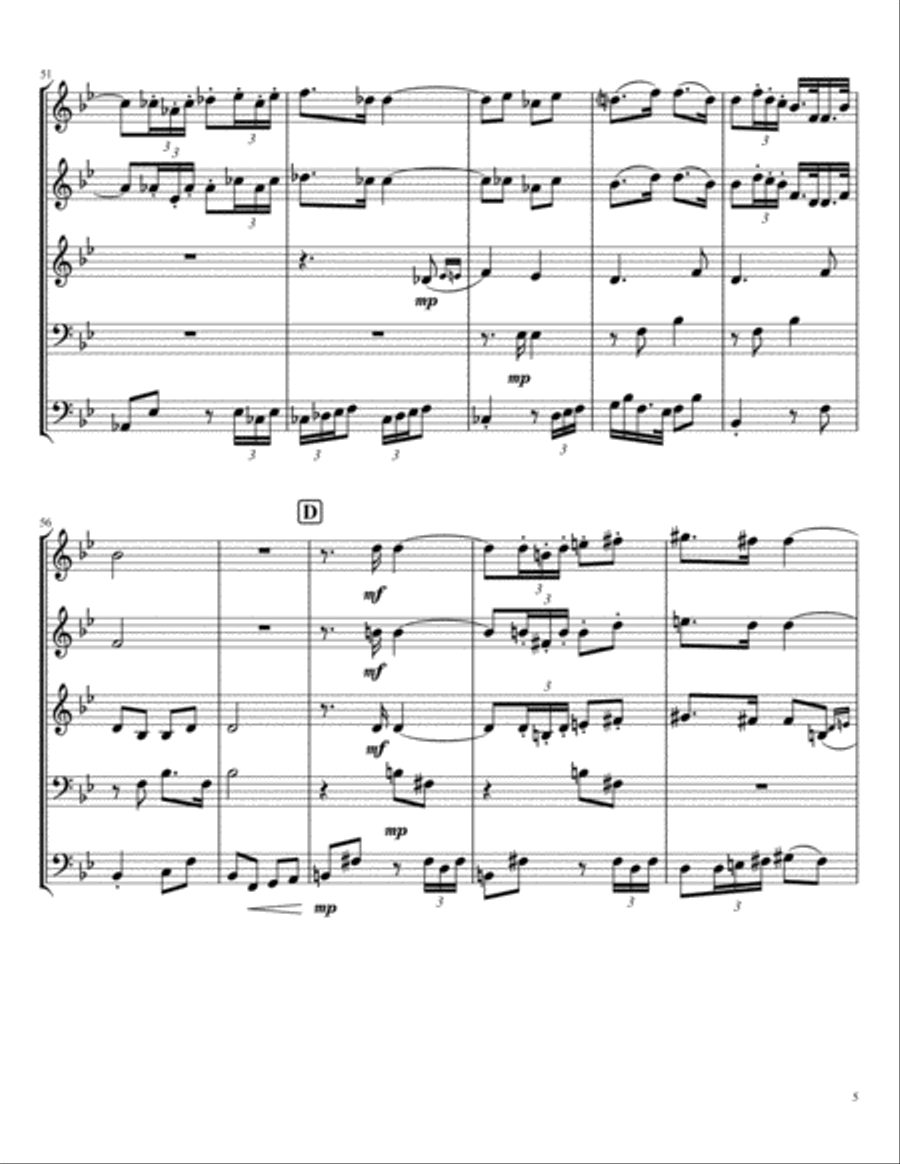 Time Marches On Time Marches On Brass Ensemble scores gallery preview page 5