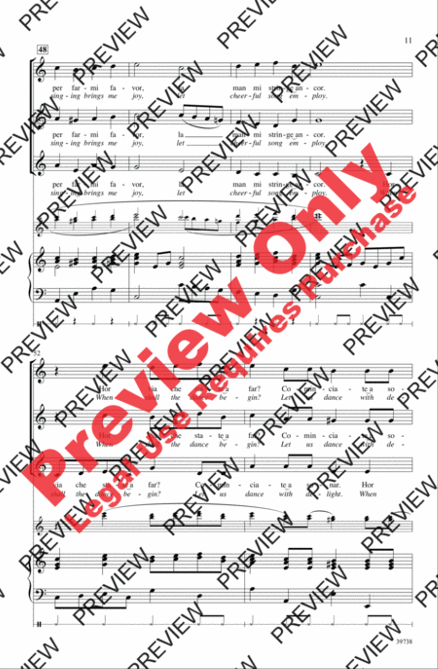 Sonatemi un Balletto Women's Choir scores gallery preview page 11