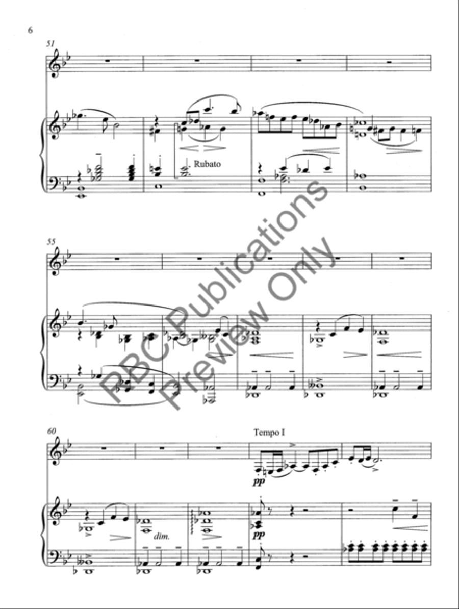 Clarinet Concerto Choir scores gallery preview page 9