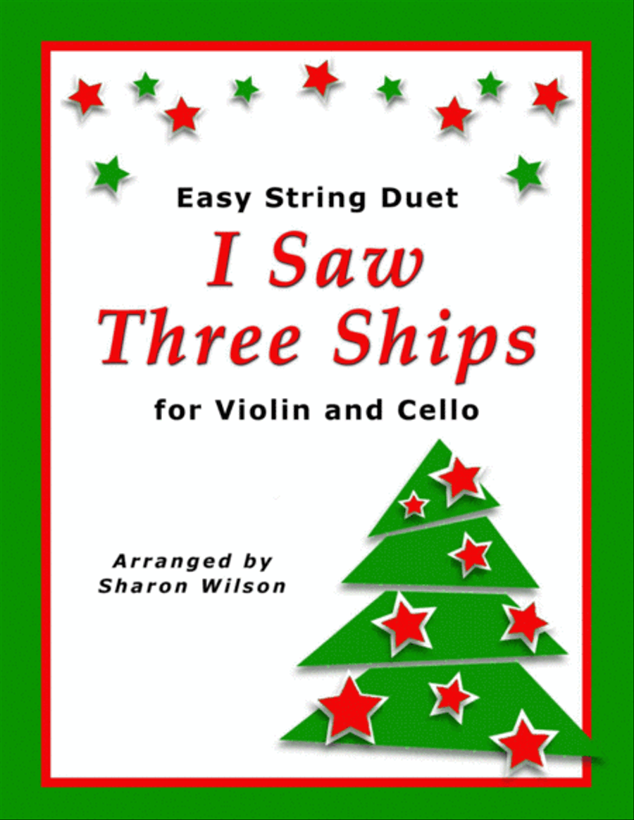 I Saw Three Ships (Violin and Cello Duet) String Duet scores gallery preview page 1