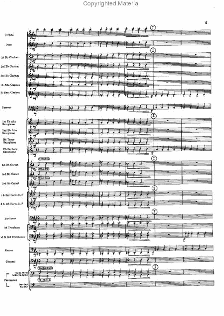 Short Prelude With Perspectives Concert Band scores gallery preview page 13