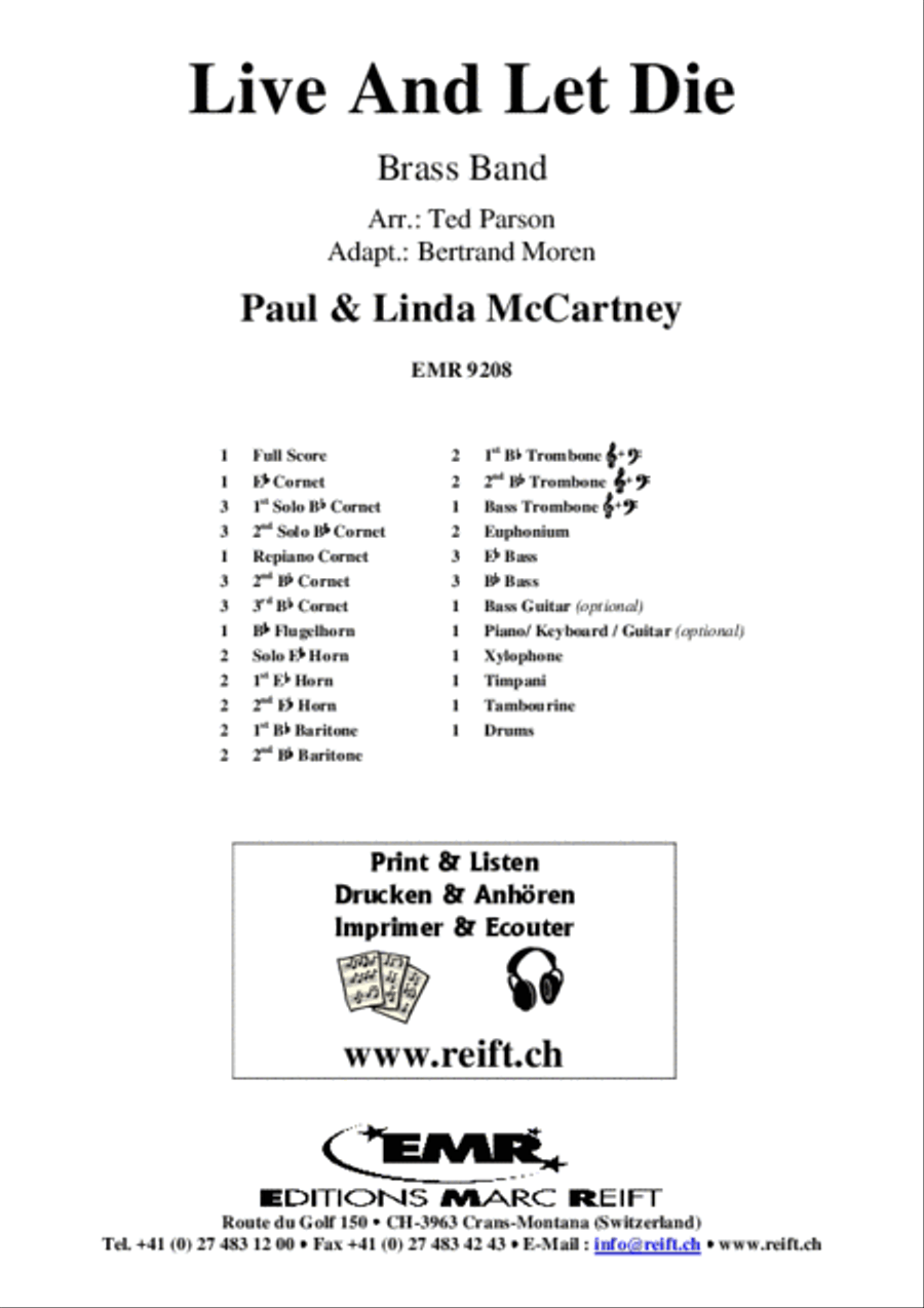 Live And Let Die Live And Let Die Brass Band scores gallery preview page 2