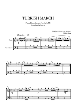 W. A. Mozart - Turkish March (Alla Turca) for Flute and Trombone