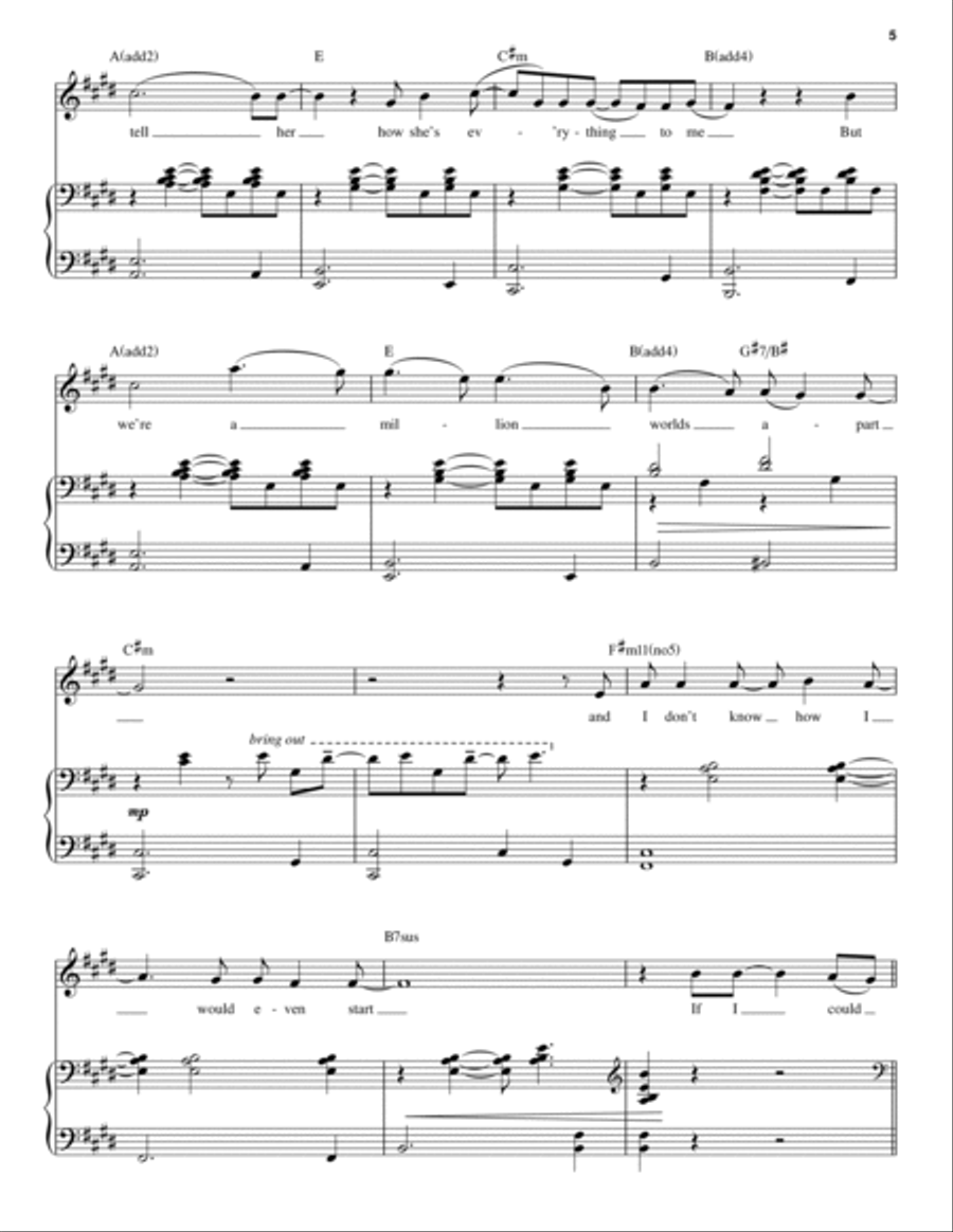 If I Could Tell Her (from Dear Evan Hansen) Voice scores gallery preview page 5
