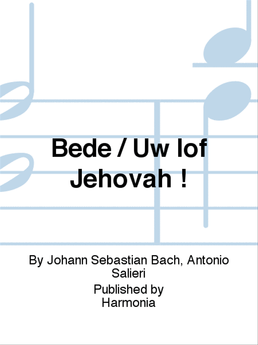 Bede / Uw lof Jehovah ! SSA scores gallery preview page 1
