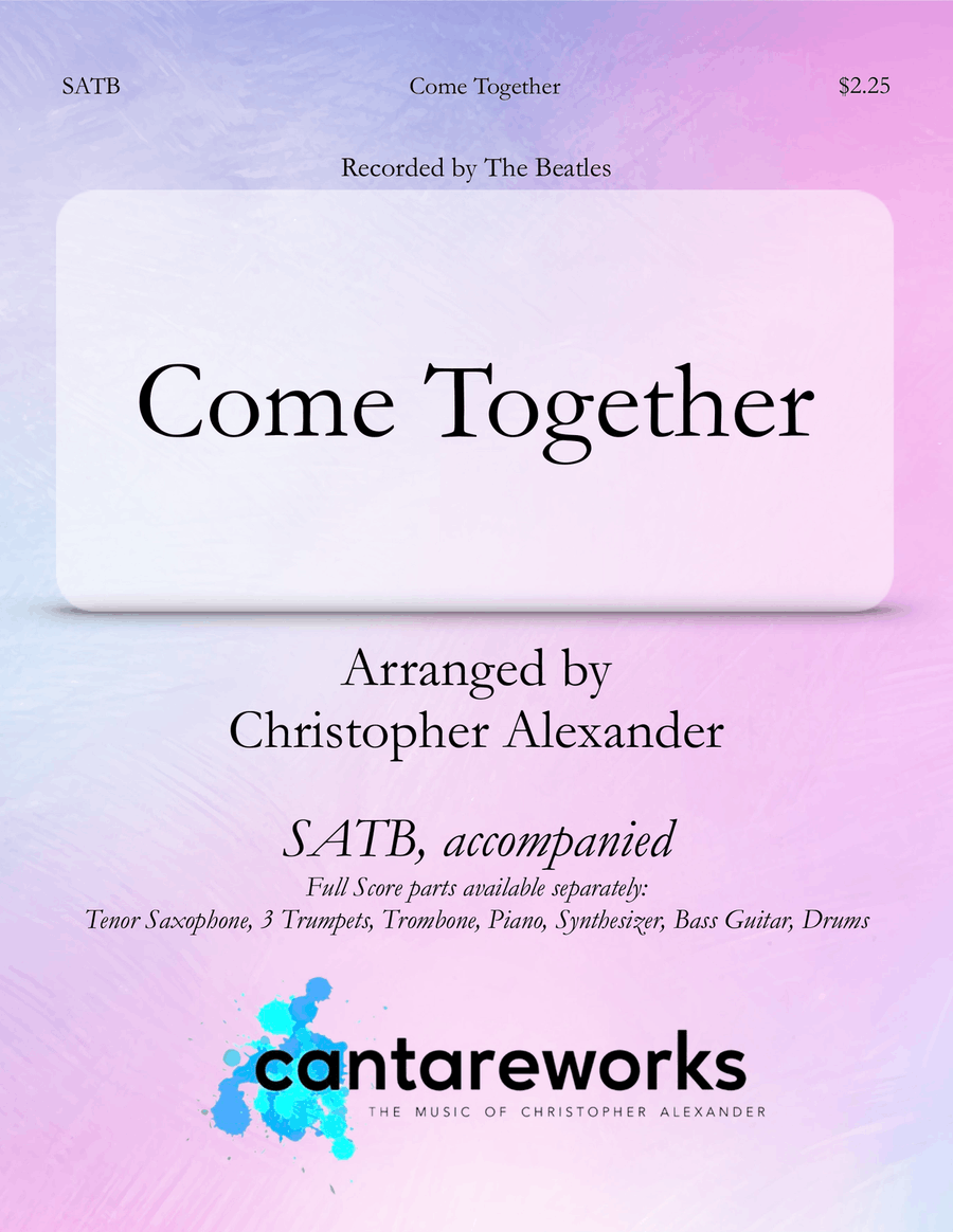 Come Together 4-Part scores gallery preview page 1