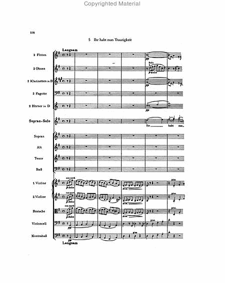 German Requiem in Full Score