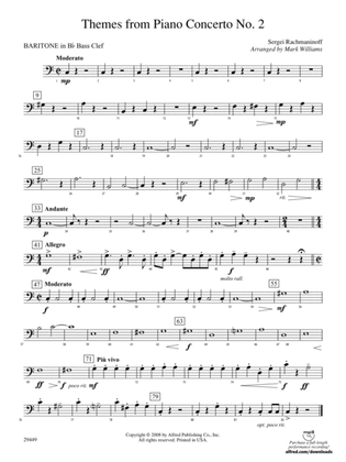 Themes from Piano Concerto No. 2: (wp) B-flat Baritone B.C.