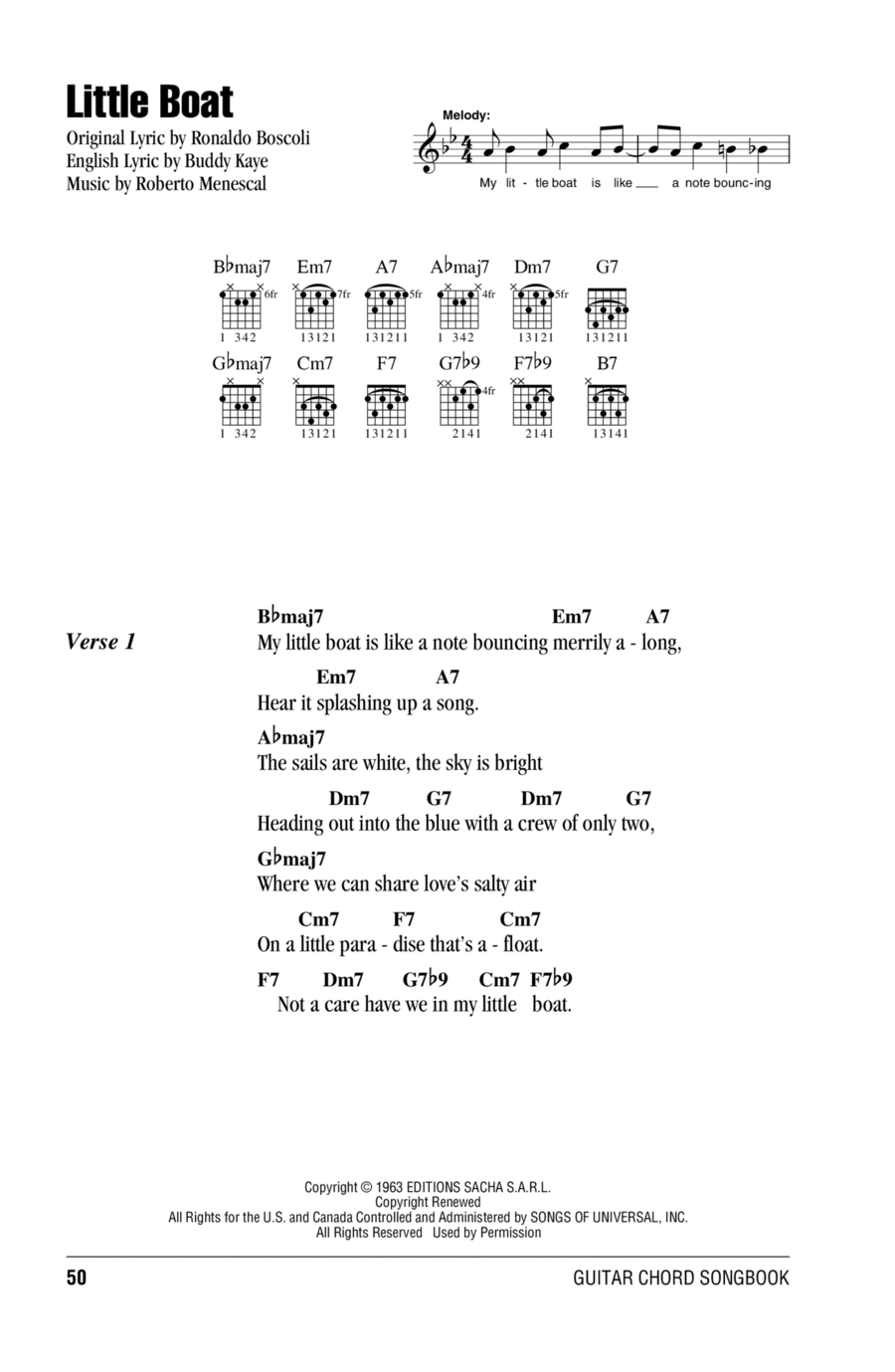 Little Boat Electric Guitar scores gallery preview page 1