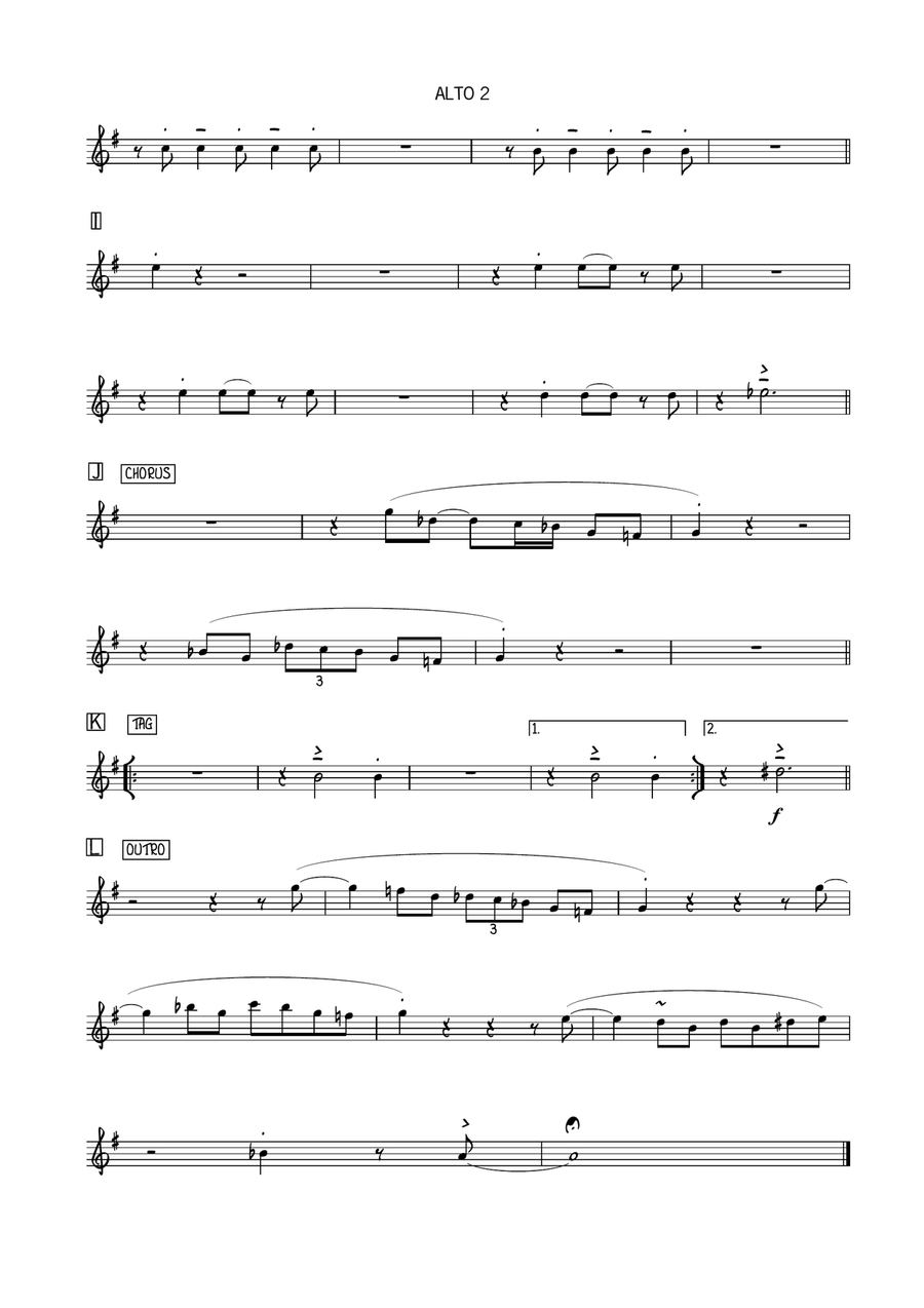 Bye Bye Love Jazz Ensemble scores gallery preview page 6