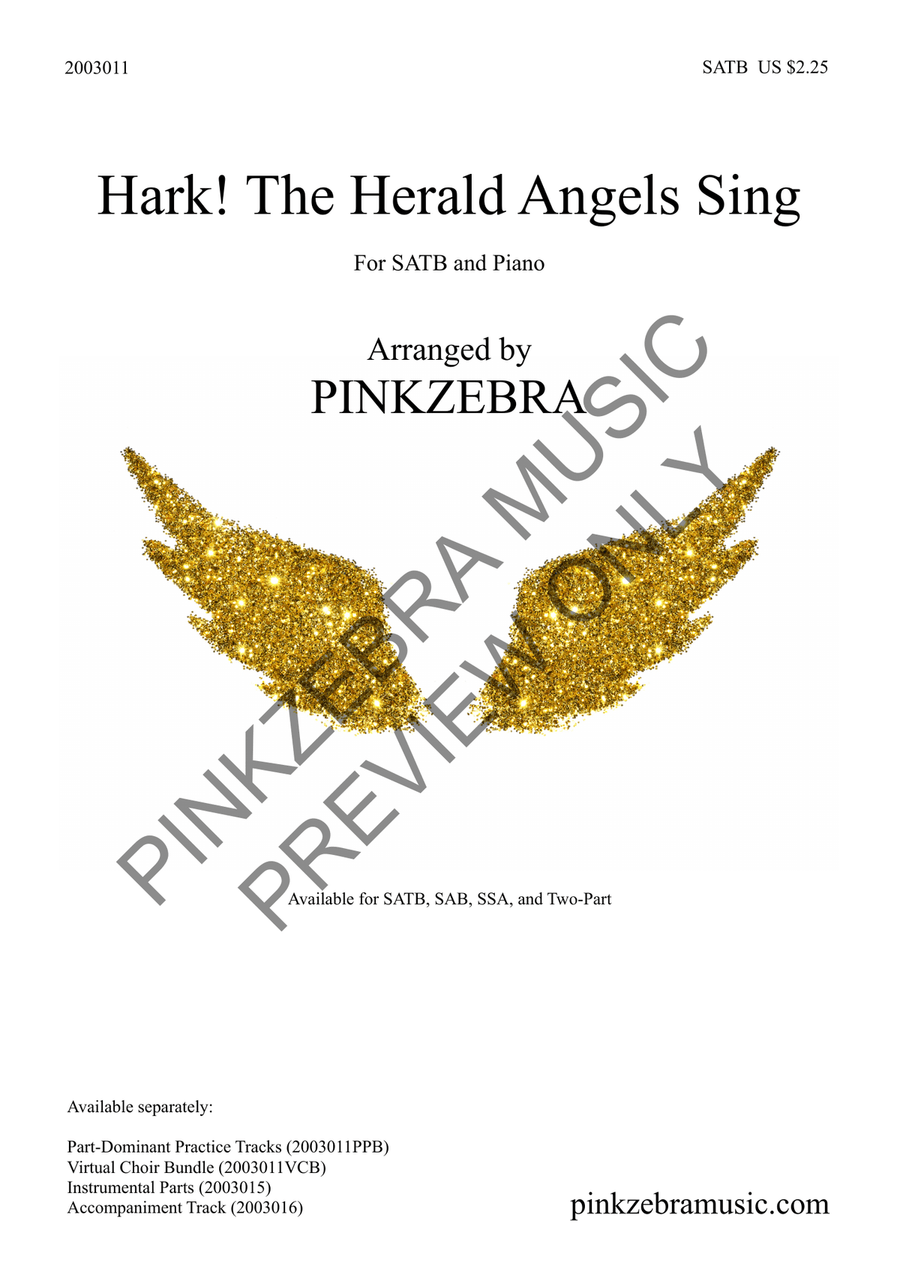 Hark! The Herald Angels Sing (SATB) 4-Part scores gallery preview page 2