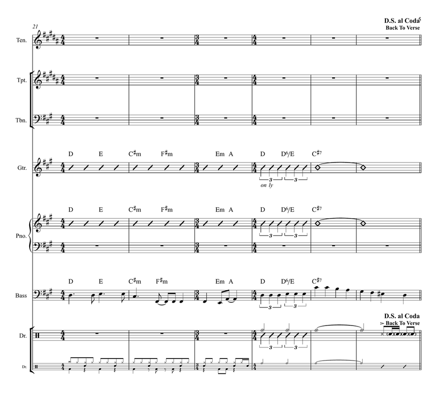 I Say A Little Prayer Cover Band scores gallery preview page 5