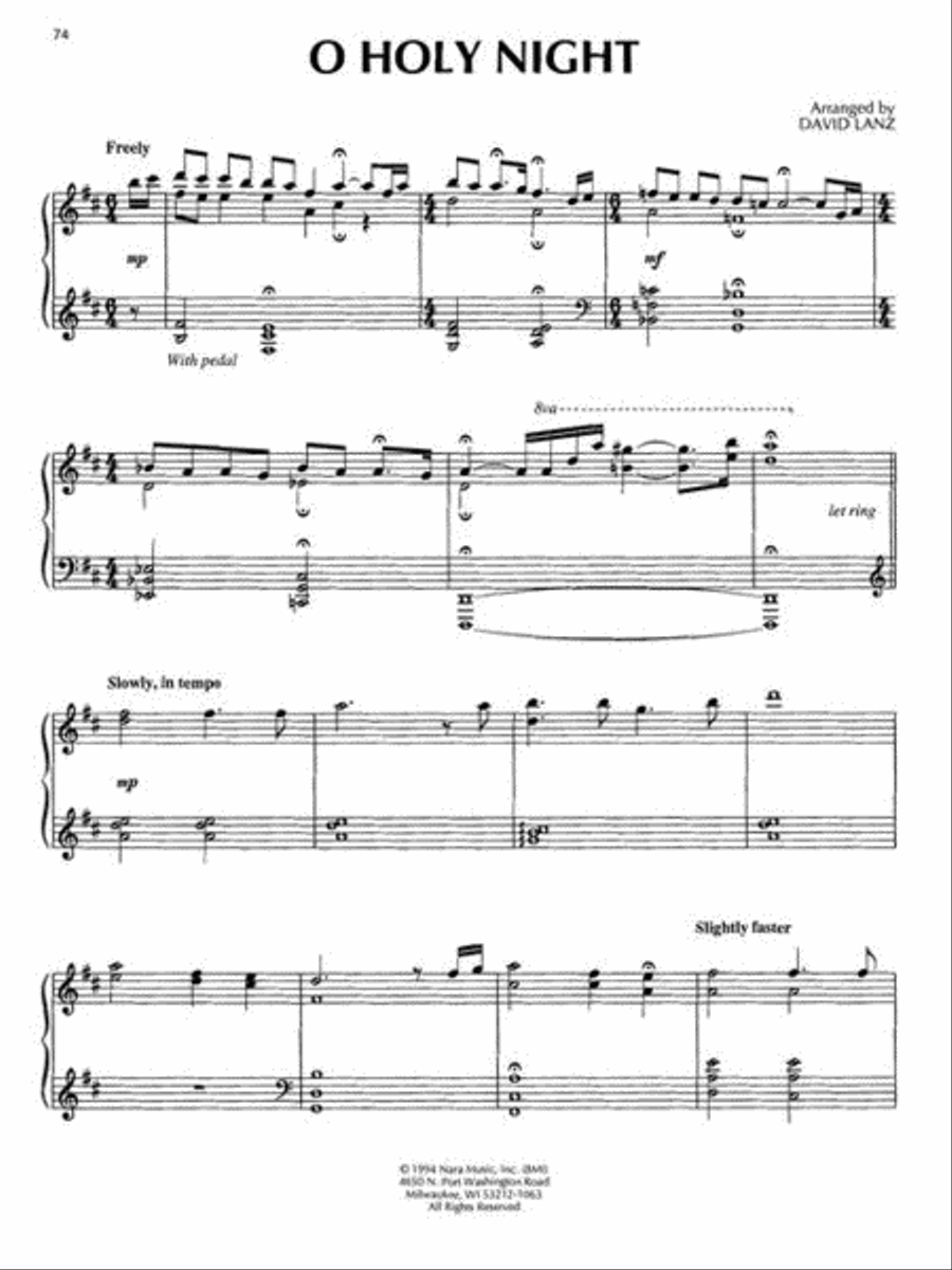 David Lanz – Christmas Eve Piano Solo scores gallery preview page 8
