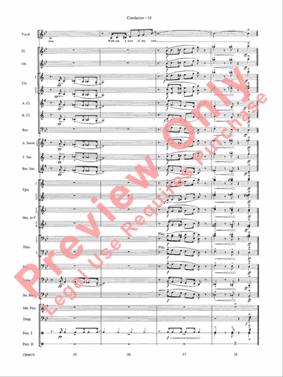 Blue Moon Blue Moon Concert Band scores gallery preview page 16