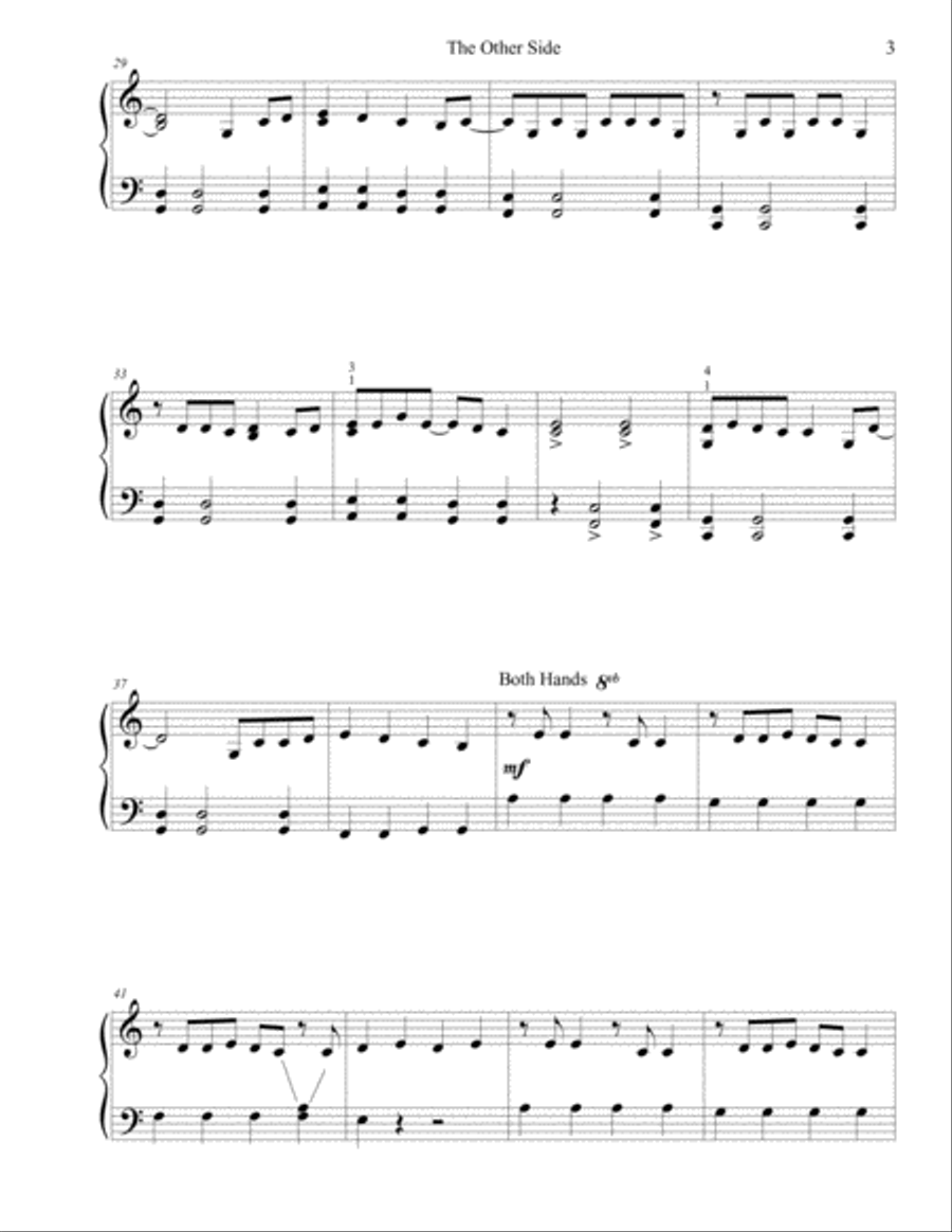 The Other Side The Other Side Easy Piano scores gallery preview page 4