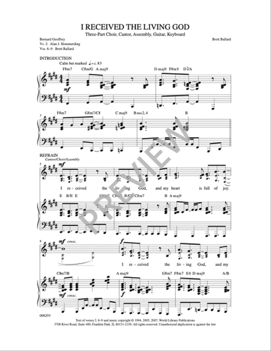I Received the Living God 3-Part scores gallery preview page 8