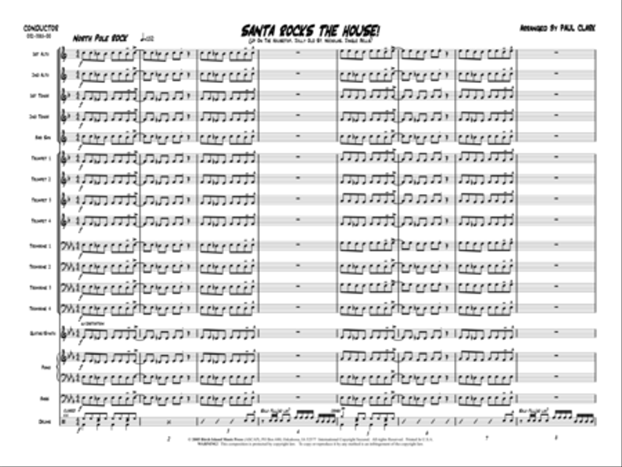 Santa Rocks the House! Jazz Ensemble scores gallery preview page 2