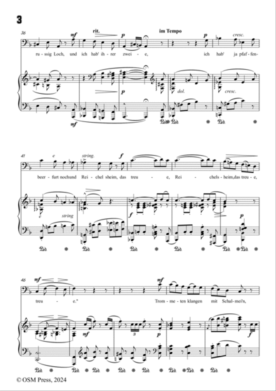 A. Jensen-Wer reit't mit sieben Knappen,in F Major,Op.40 No.10 Voice scores gallery preview page 4