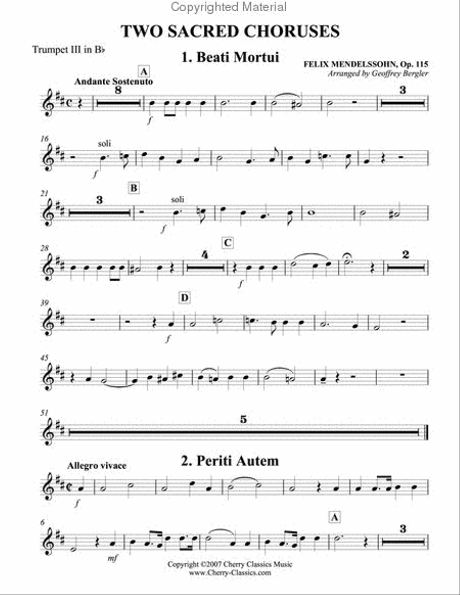 Two Sacred Choruses, Op. 115 Choir scores gallery preview page 5