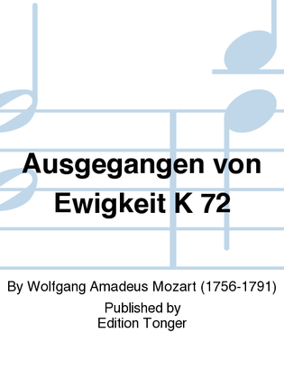 Book cover for Ausgegangen von Ewigkeit K 72