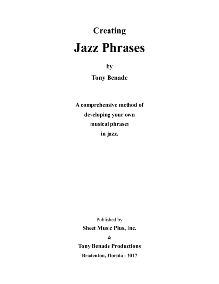 Developing Jazz Phrases