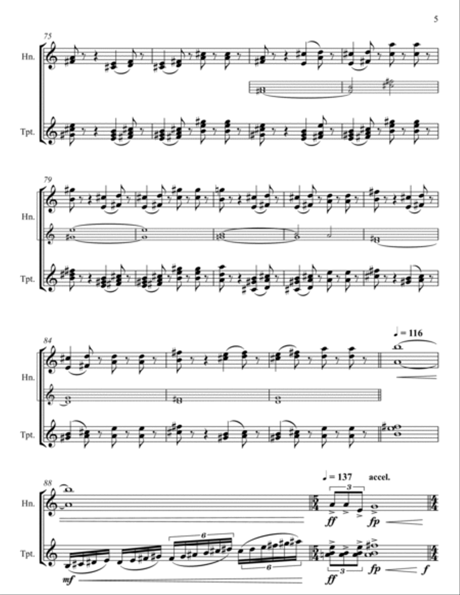 Maleficent Flies Brass Duet scores gallery preview page 5