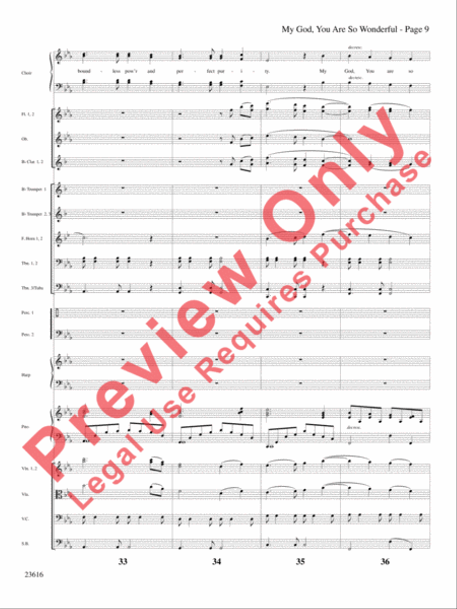 My God, You Are So Wonderful Choir scores gallery preview page 10
