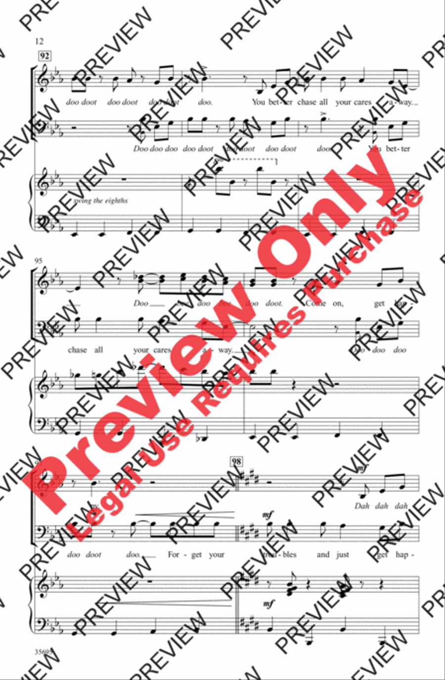 Get Happy 3-Part scores gallery preview page 12