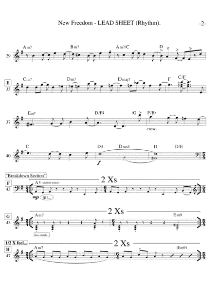New Freedom (Lead Sheet) image number null