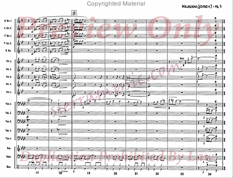 Malaguena Malaguena Jazz Ensemble scores gallery preview page 4