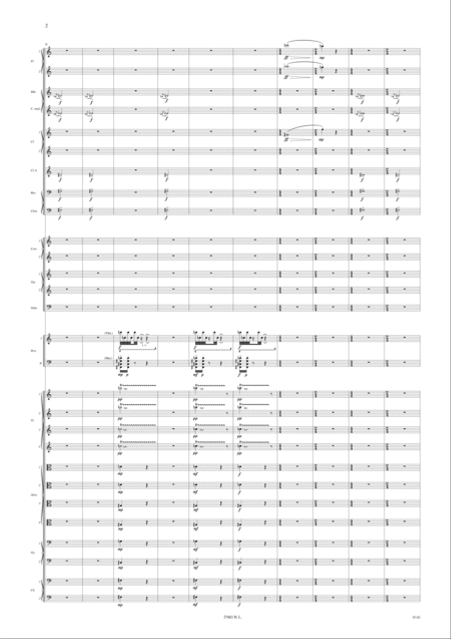Les Chasseurs Dans La Neige D'Apres Bruegel Orchestra scores gallery preview page 3