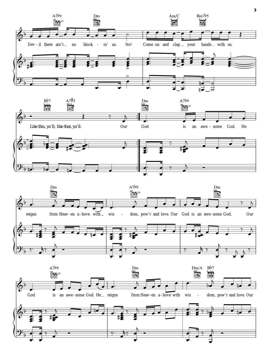 He Reigns Piano, Vocal, Guitar scores gallery preview page 3
