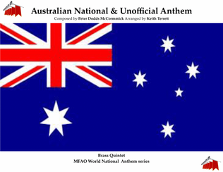 Book cover for Australian National Anthem & Waltzing Matilda for Brass Quintet (MFAO World National Anthem Series)