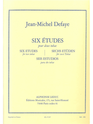 Book cover for 6 Etudes (tubas 2)