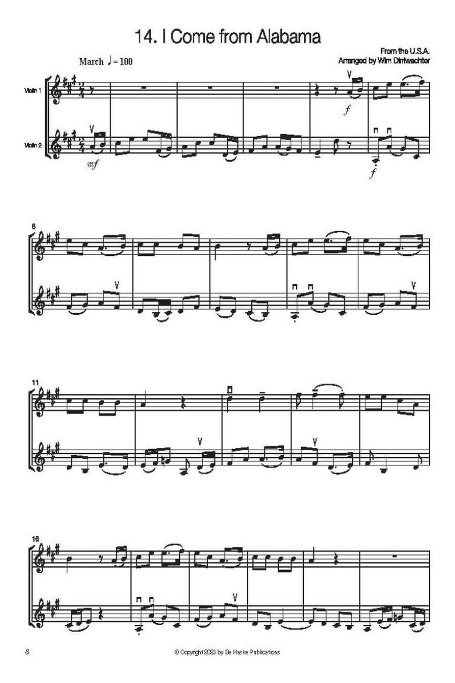 Folk Music for Violin Duo – Vol. 2 String Duet scores gallery preview page 2